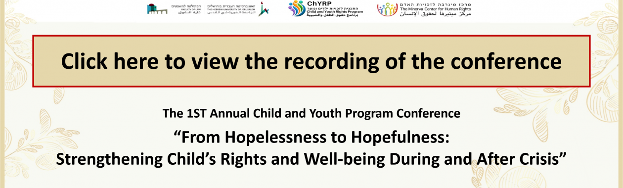 From Hopelessness to Hopefulness: Strengthening Child’s Rights and Well-being During and After Crisis